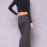 Butter Terry Shirttail Maxi Skirt
