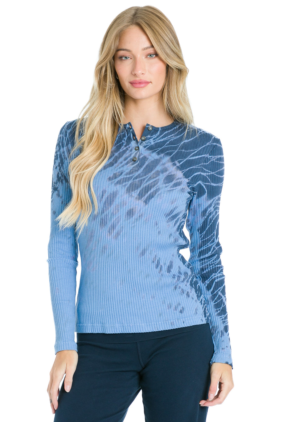 Ribbed Long Sleeve Henley Tee – Hard Tail Forever