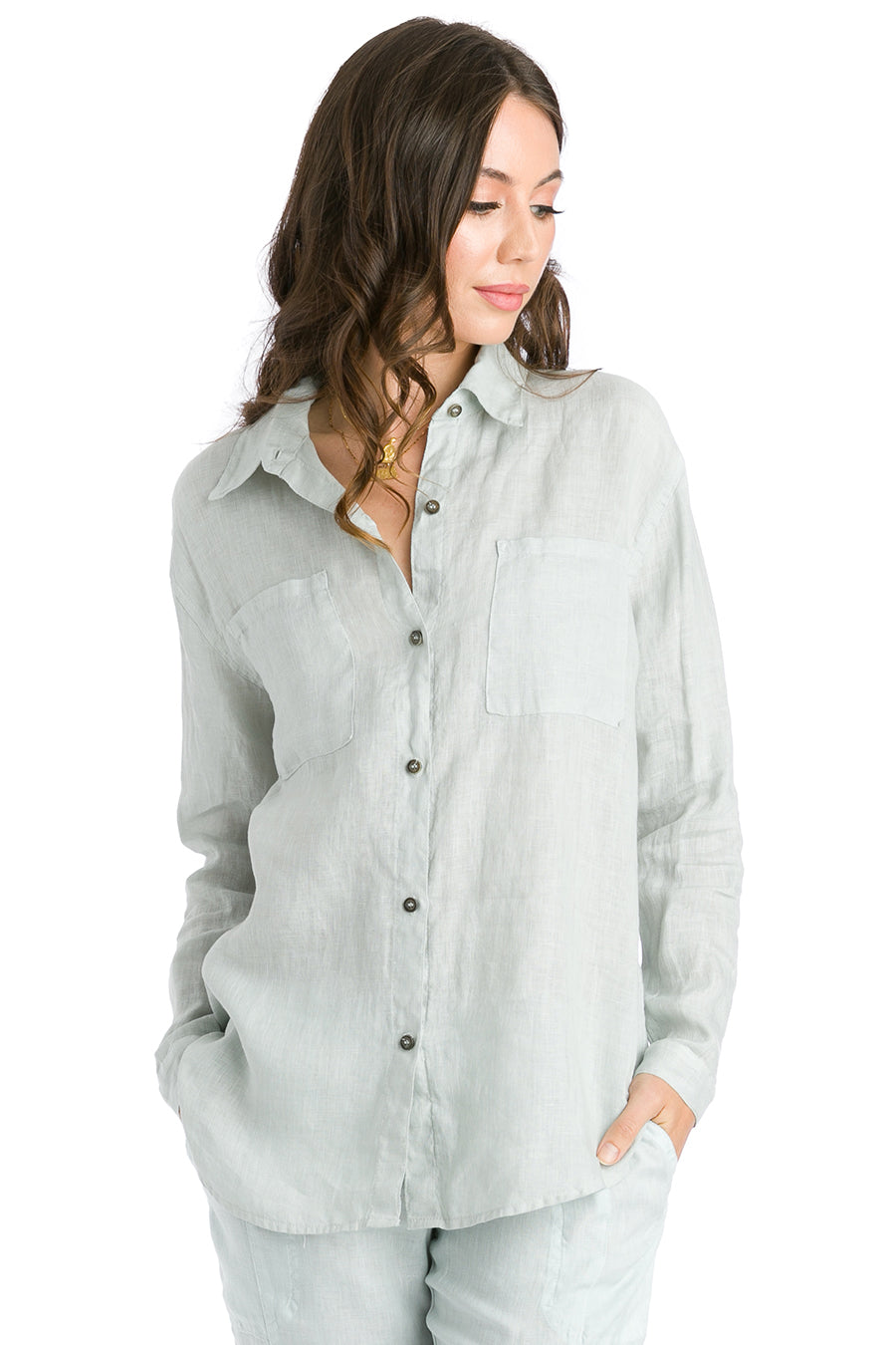 【2plan】24SS Forever Linen Pocket Shirt 2 Pocket Linen Shirt – Hard Tail Forever