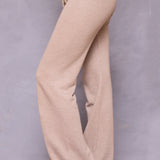Striated Wide Leg Drawstring Sweatpant