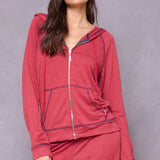 Butter Terry Zip-Up Slouchy Hoodie