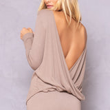 Lightweight Ribbed 2-Fer Drape Top