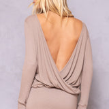 Lightweight Ribbed 2-Fer Drape Top