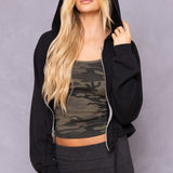 Vintage Relaxed Zip Hoodie