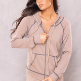 Butter Terry Zip-Up Slouchy Hoodie