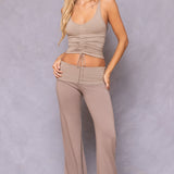 Butter Terry Rolldown Bootleg Flare Sweatpant