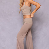 Butter Terry Rolldown Bootleg Flare Sweatpant