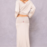 Butter Terry Ruched Flare Skirt