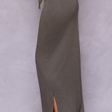 Butter Terry Shirttail Maxi Skirt