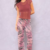 Cap Sleeve Long Mesh Tee