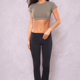 Deluxe Rolldown Flare Inset Pant