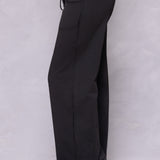 Raw Edge Wide Leg Fleece Sweatpant