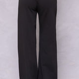 Raw Edge Wide Leg Fleece Sweatpant