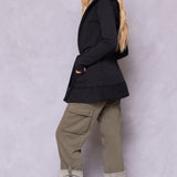 Hooded Fleece Wrap Cardigan