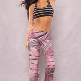 Latte Stripe Crisscross Bra