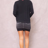 Rolldown Slouchy Cocoon Mini Skirt
