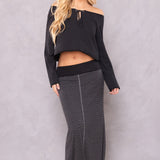 Rolldown Slouchy Cocoon Skirt