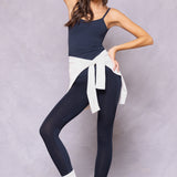 Mini Tonal Stripe High Waist Tonal Legging