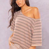 Sherpa Stripe Boxy Sweatshirt