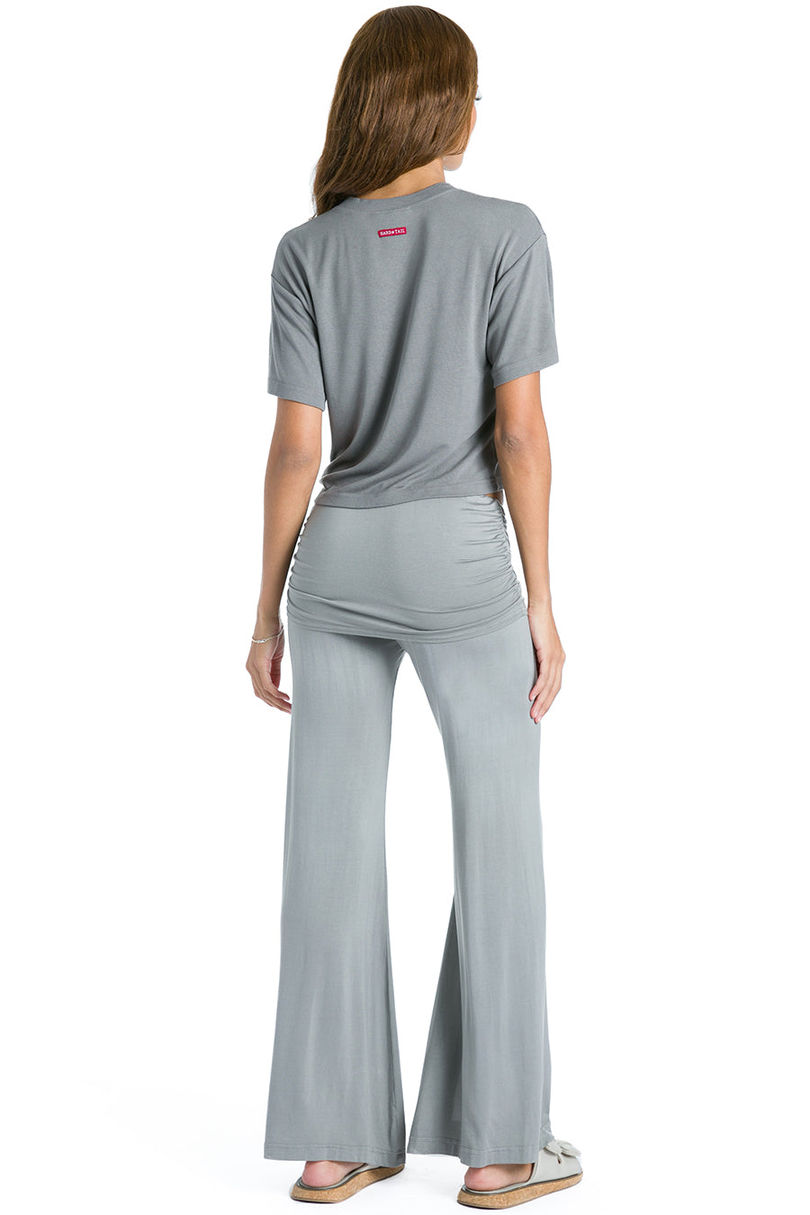 Ruched Waist Flare Pant – Hard Tail Forever