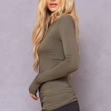 Long Skinny Tunic Tee