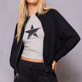 Relaxed Bomber Jacket