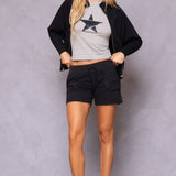 Slouchy Cargo Sweatshort