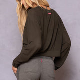 Slouchy Mesh Pullover