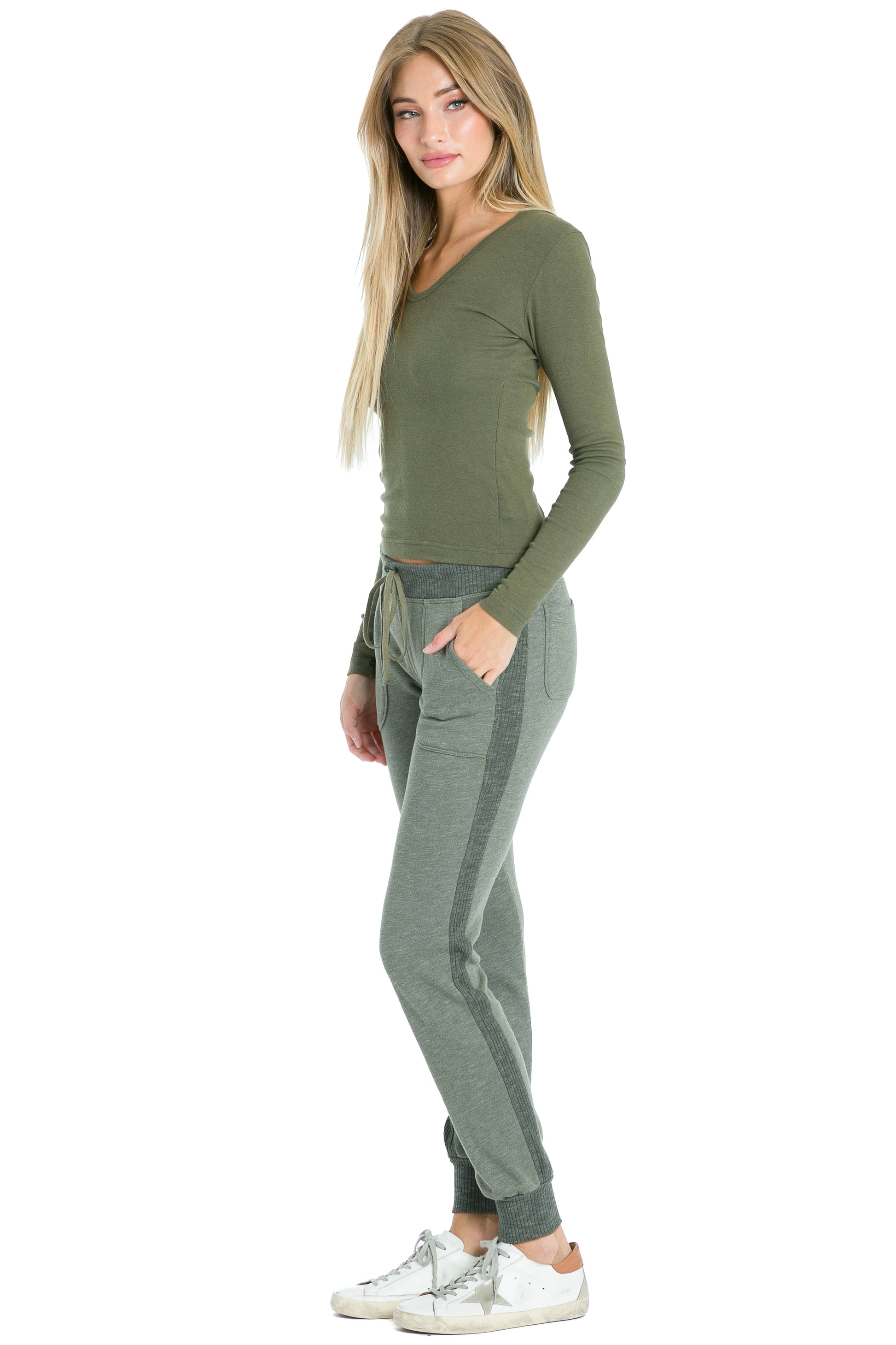 Heather Gray/Olive