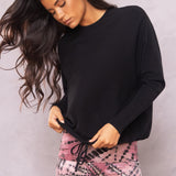 Dolman Sleeve Slouchy Drawstring Tee