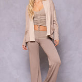 Striated Slouchy Cardigan