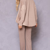 Striated Slouchy Cardigan