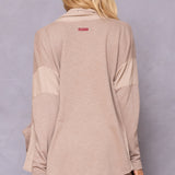 Striated Slouchy Cardigan