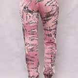 Striated Racing Stripe Fitted Jogger