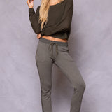 Striated Racing Stripe Fitted Jogger