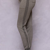 Striated Racing Stripe Fitted Jogger