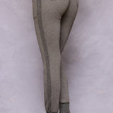 Striated Racing Stripe Fitted Jogger