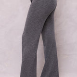 Striated Wide Leg Drawstring Sweatpant