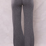 Striated Wide Leg Drawstring Sweatpant