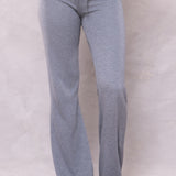 Striated Wide Leg Drawstring Sweatpant