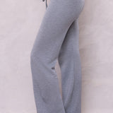 Striated Wide Leg Drawstring Sweatpant