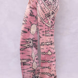 Striated Wide Leg Drawstring Sweatpant