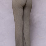 Striated Wide Leg Drawstring Sweatpant