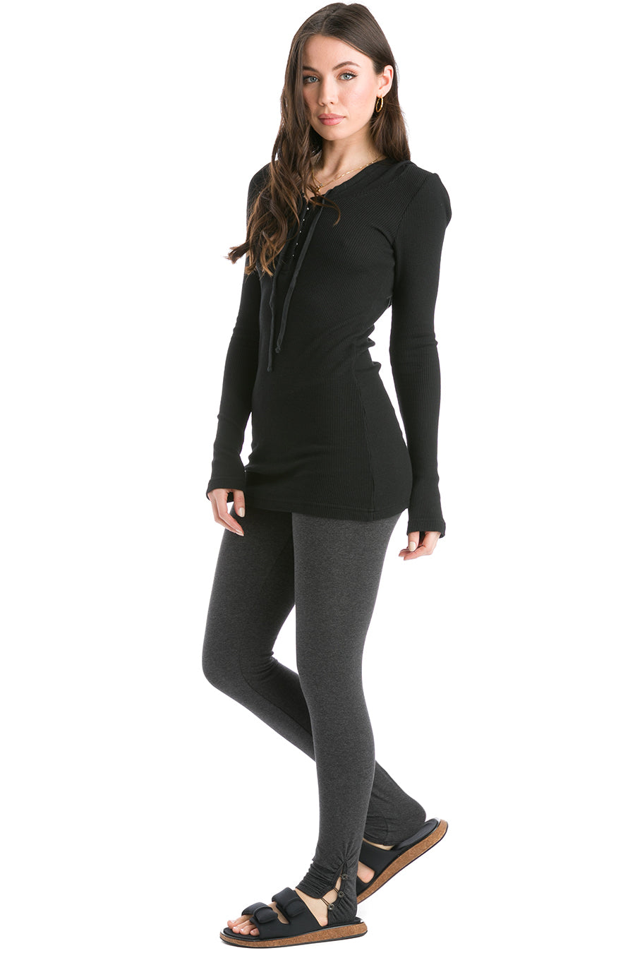 Dark Charcoal Heather Gray