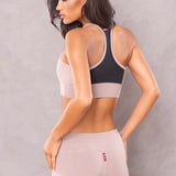 Scoop Neck Mesh Back Racer Bra