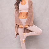 Scoop Neck Mesh Back Racer Bra