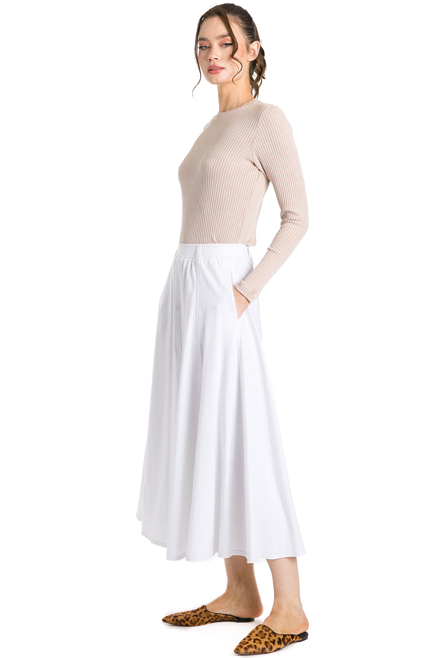 Jean Panel Midi Skirt – Hard Tail Forever