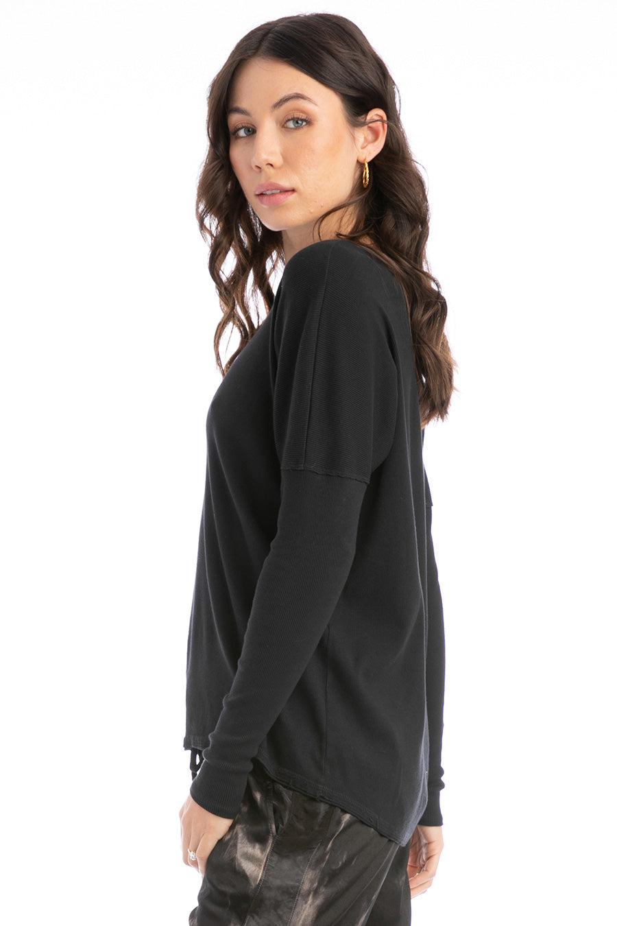 ennoy Long Sleeve Hem Rib Tee ブラック L ロンT MH_F24__T__MHT041629_001_1.jpg